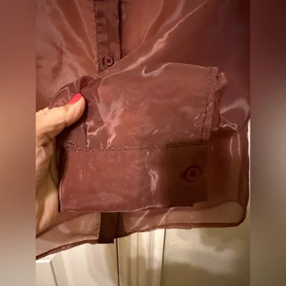 SHEIN brown see through top - size M - Picture 3 of 6
